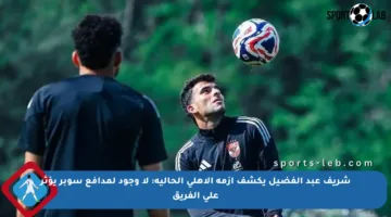 شريف عبد الفضيل يكشف أزمة الأهلي الحالية: لا وجود لمدافع سوبر يؤثر على الفريق